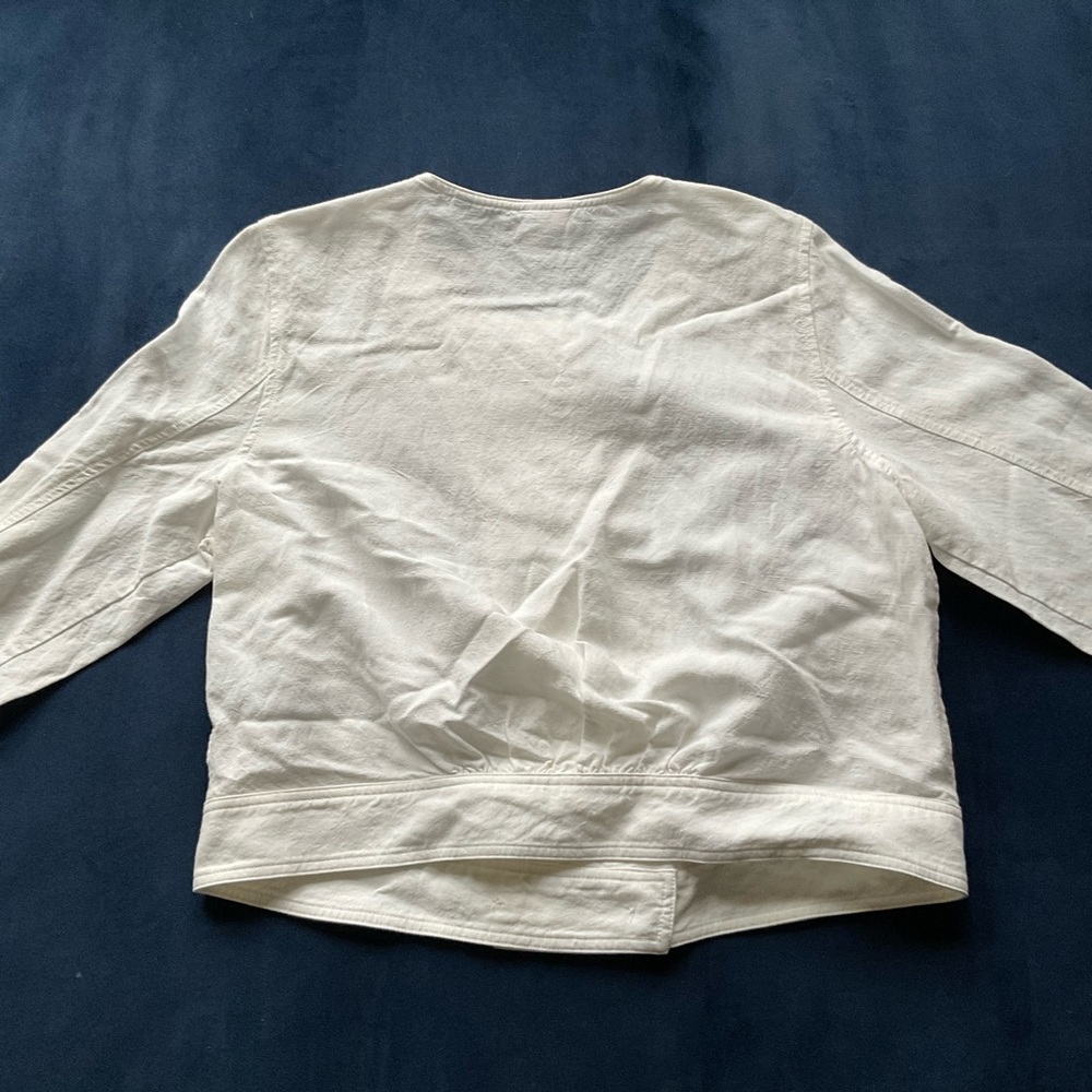 CAbi Piazza‎ White Button Front Jacket - image 7